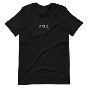 “Vendetta” stitched/embroidered black tee